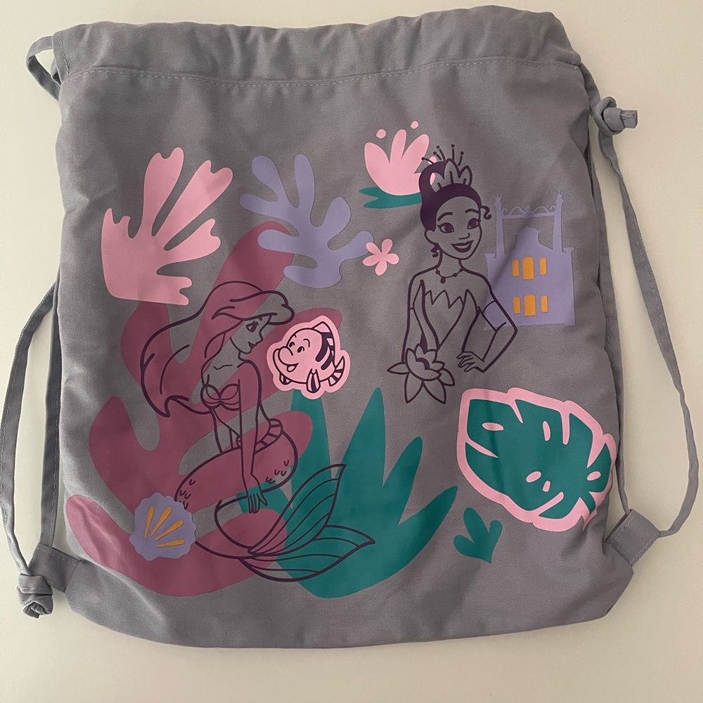 Disney Tianna and Ariel Drawstring Bag